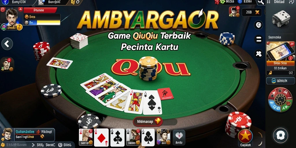 Tampilan menarik dari gameplay QiuQiu di AMBYARGACOR.