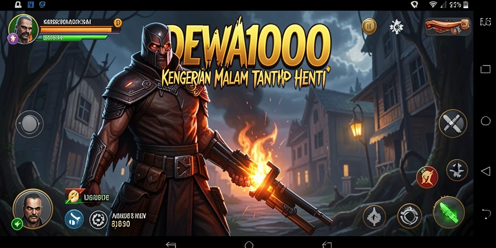 Tampilan gameplay menakutkan dalam DEWA1000 yang menggugah adrenalin.