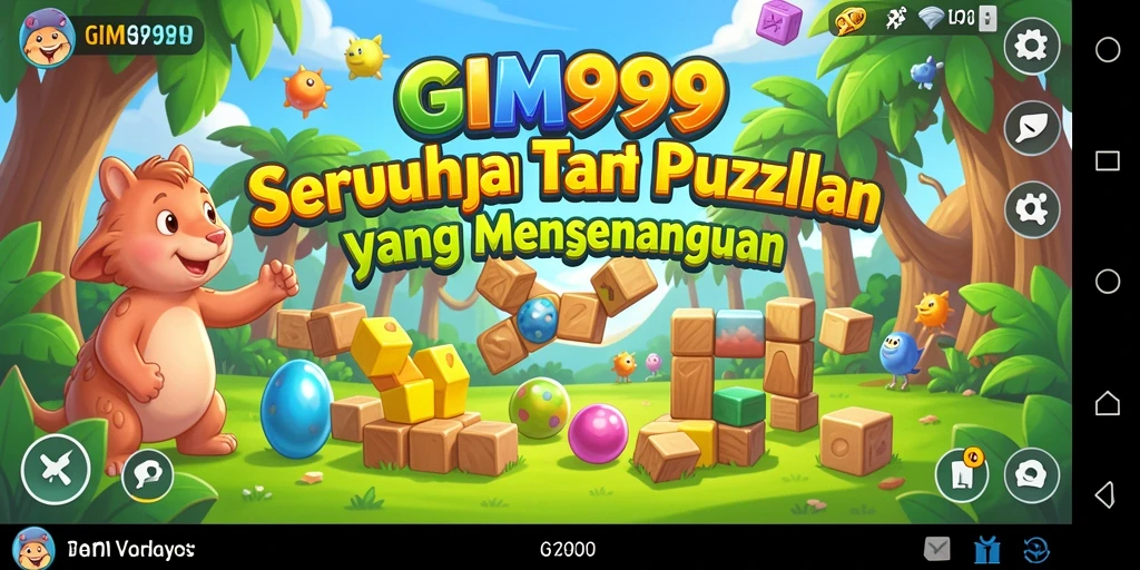 Tampilan gameplay GIM999 dengan desain Puzzle yang menarik.