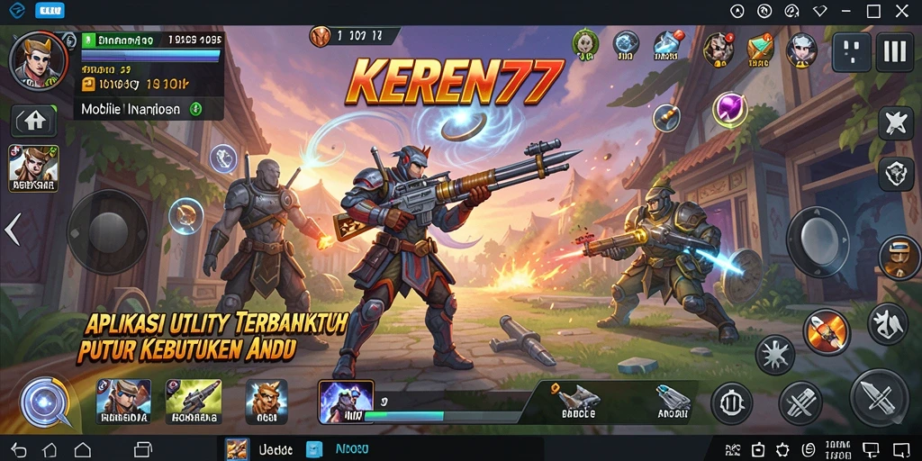 Tampilan antarmuka KEREN77 yang sederhana dan fungsional.