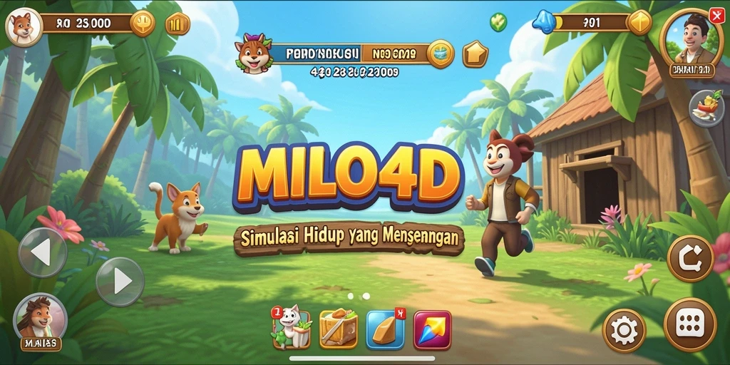 Screenshot gameplay <strong>MILO4D</strong> menampilkan aksi dan eksplorasi yang seru.