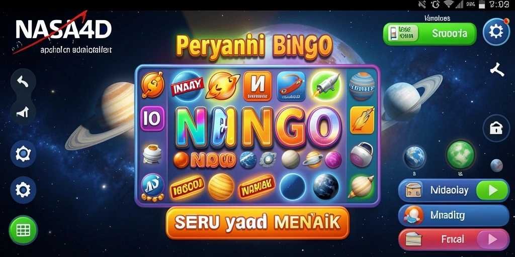 Screenshot gameplay NASA4D dengan tampilan Bingo yang menarik.