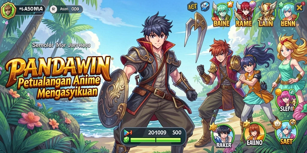 Tampilan gameplay yang memukau dari dunia Anime.