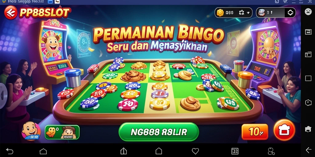 Tampilan permainan Bingo yang seru dan penuh warna di PP88SLOT.