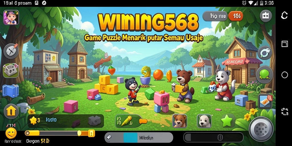 Tampilan menarik dari gameplay WINNING568 yang penuh tantangan puzzle.